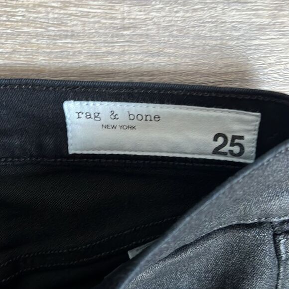 RAG & BONE Coated High-Rise Skinny Jeans - Picture 8 of 15